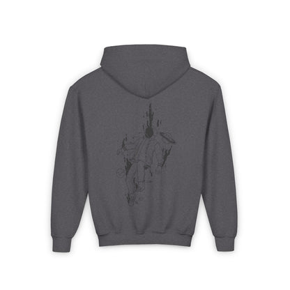 Cosmic Adventure Youth Hoodie - Unique Space-Themed Sweatshirt