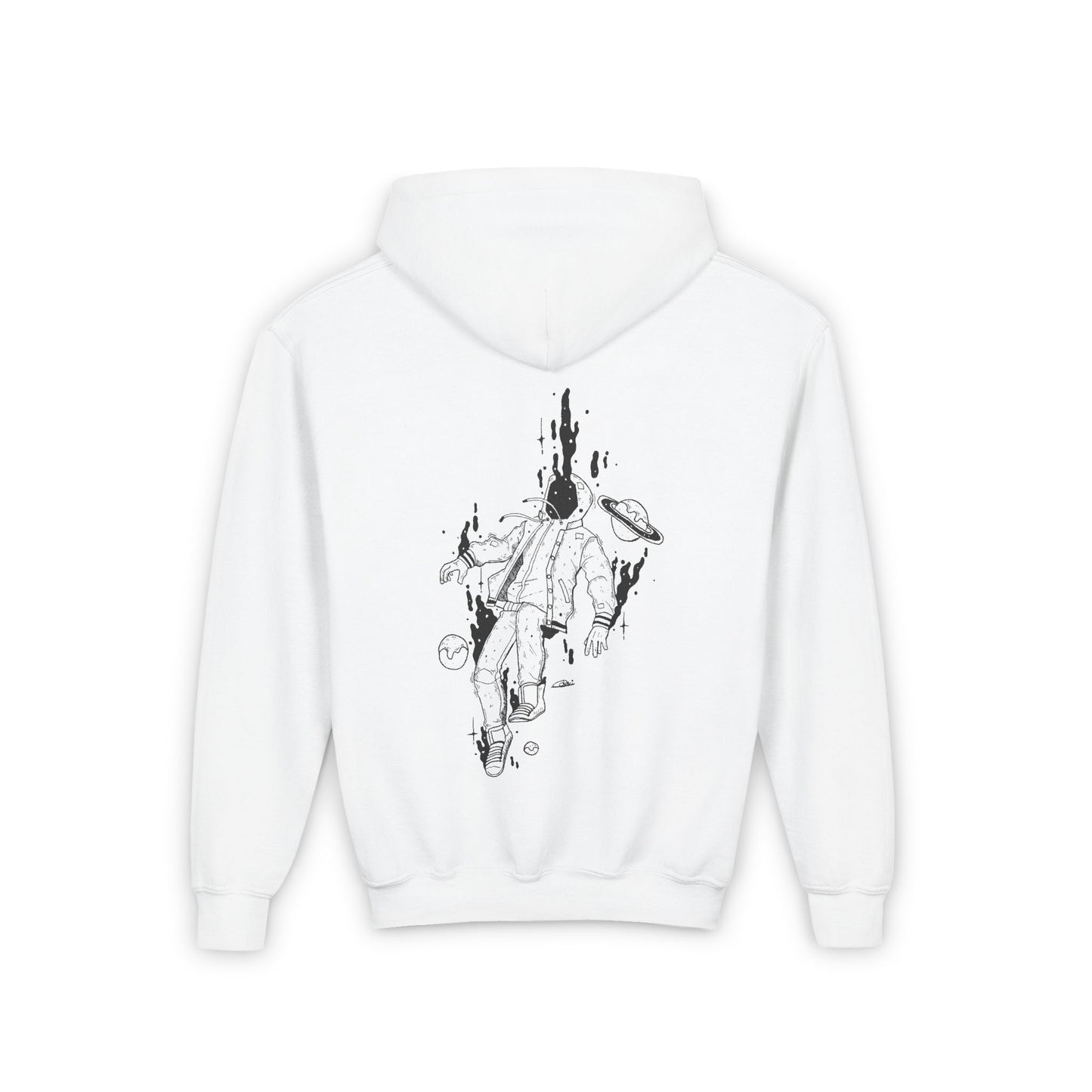 Cosmic Adventure Youth Hoodie - Unique Space-Themed Sweatshirt