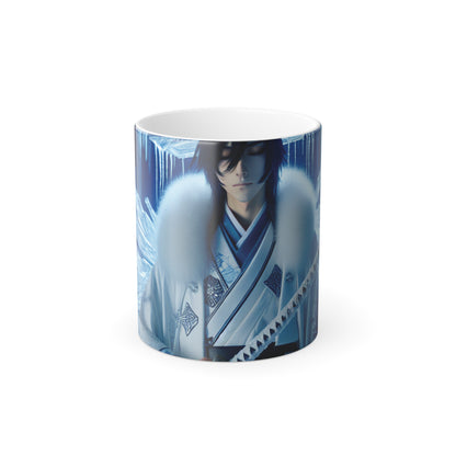 Mug - AI Generated Male Snow Bankai Color Morphing Mug, 11oz