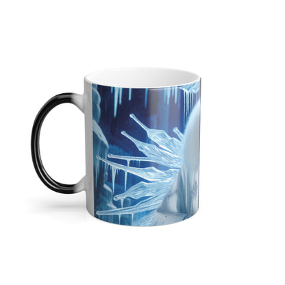 Mug - AI Generated Male Snow Bankai Color Morphing Mug, 11oz