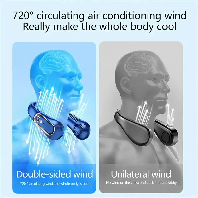 🔥 Portable Neck Fan – Hands-Free Cooling Anywhere! 🔥