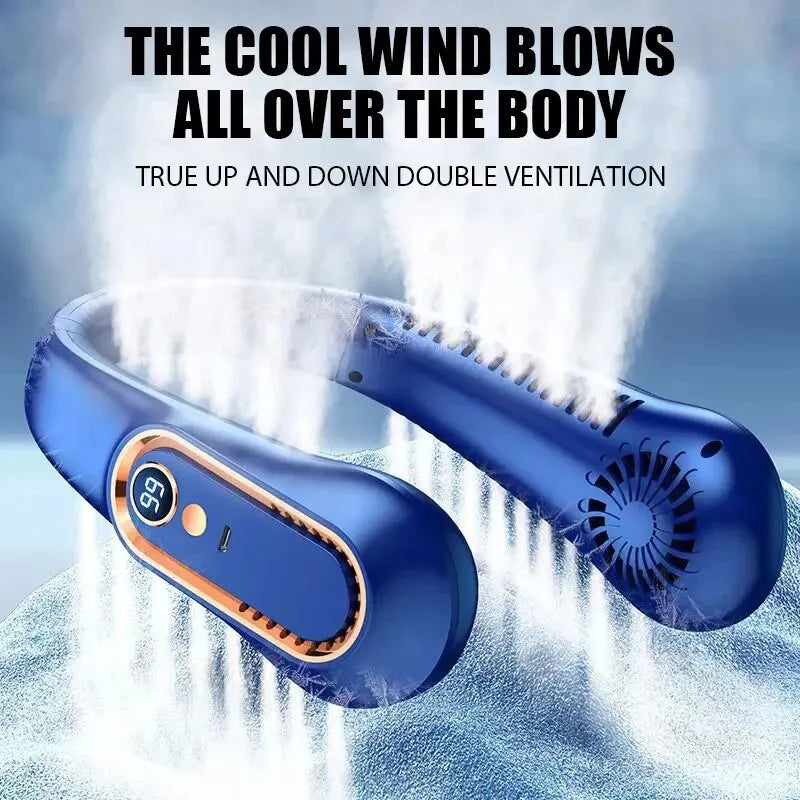 🔥 Portable Neck Fan – Hands-Free Cooling Anywhere! 🔥